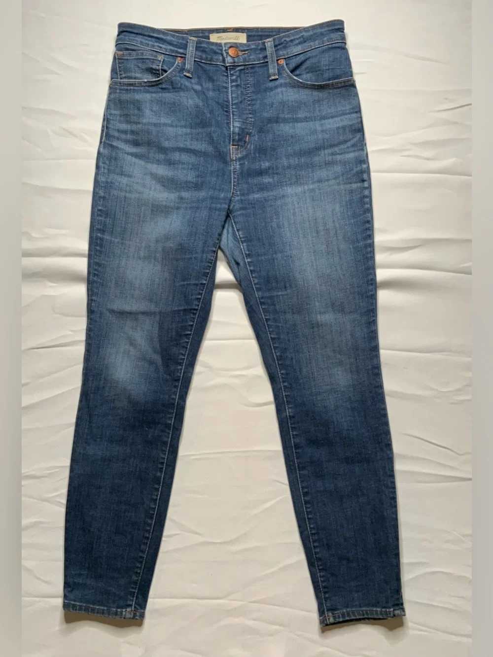 Madewell Jeans Lot of 2 Size 29 Petite High Rise Skinny Curvy Distressed Denim